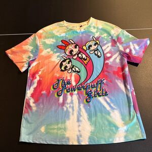 Powerpuff Girls Tie Dye T-Shirt Size XS (Fits Like L/XL) Oversized Unisex